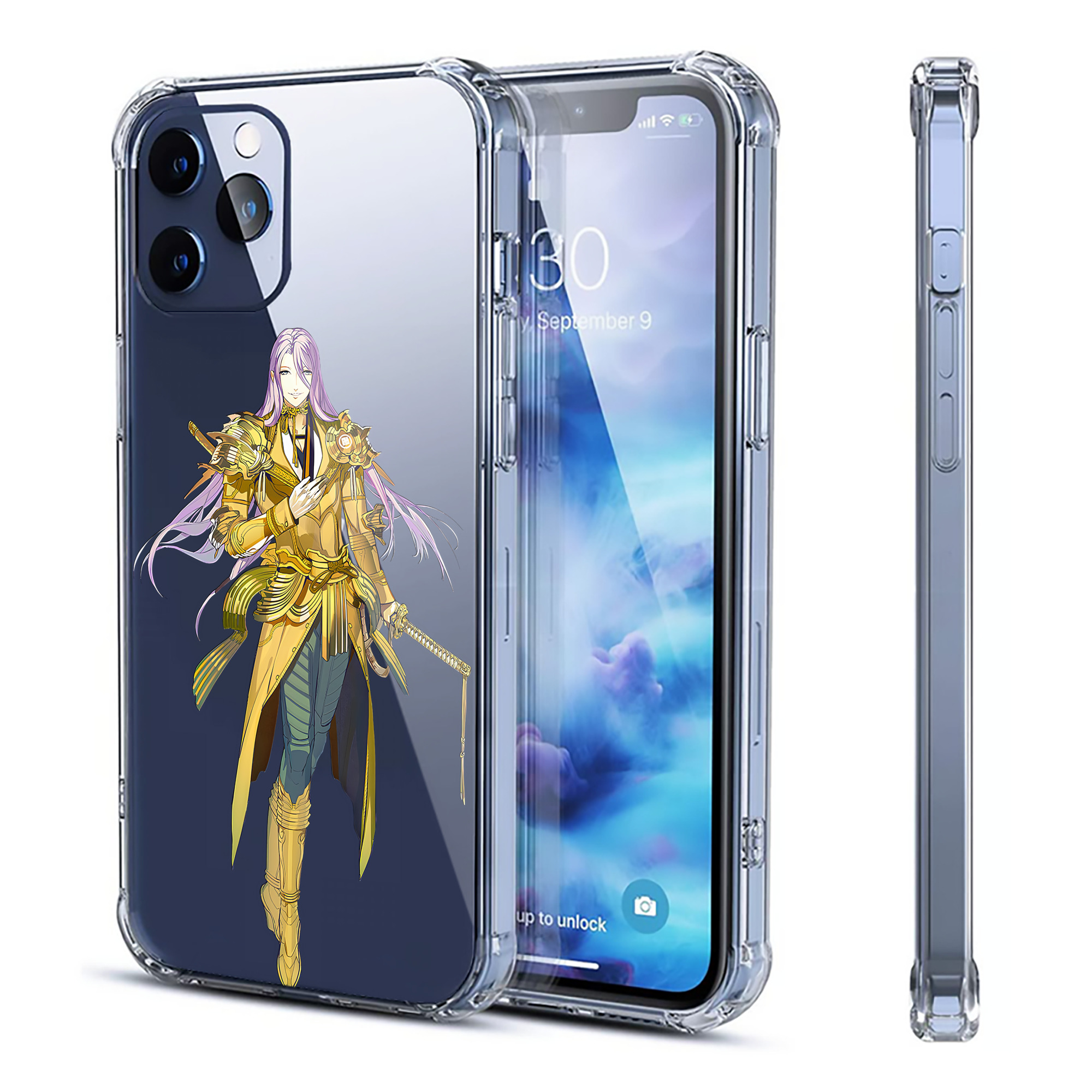 （画像用） 刀剣乱舞 Touken Ranbu 【iPhone 12シリーズ対応】透明スマホケース（クリアソフトケース）